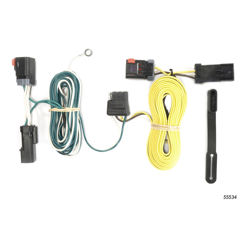 CURT | Custom Wiring, 4-Way Flat Output - 300 / Challenger / Charger 2005-2014