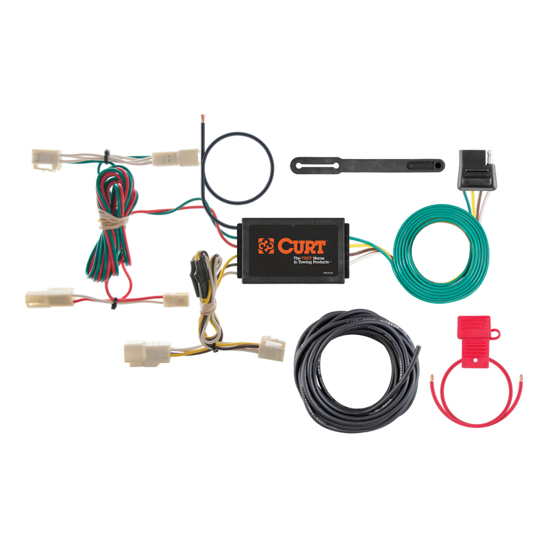 CURT | Custom Wiring Harness, 4-Way Flat Output - RX330 / RX350 3.3L / 3.5L 2004-2012 CURT Electrical & Wiring