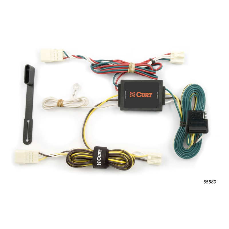 CURT | Custom Wiring Harness, 4-Way Flat Output - Sienna Van 3.3L / 3.5L 2004-2010