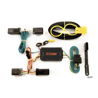 CURT | Custom Wiring Harness, 4-Way Flat Output - Aspen / Durango 2004-2009