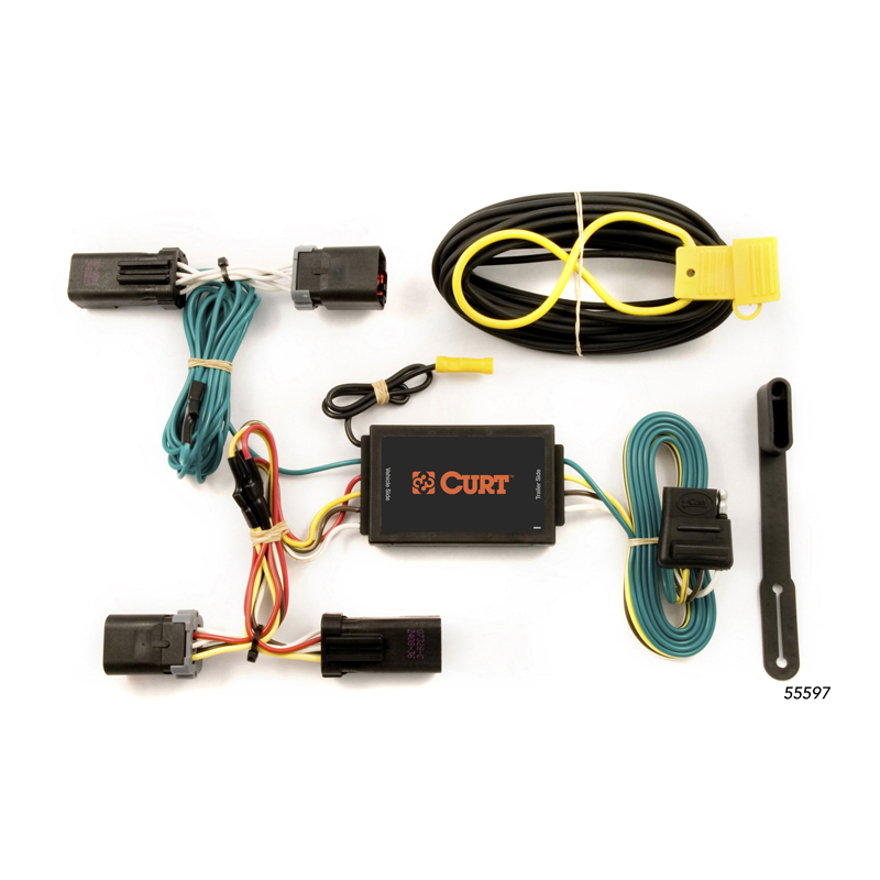 CURT | Custom Wiring Harness, 4-Way Flat Output - Aspen / Durango 2004-2009