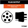 CURT | Dual-Output 6 & 4-Way Connector (Plugs into USCAR) - Audi / Buick / Cadillac / Chevrolet 2000-2023 CURT Electrical & W...