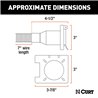CURT | Dual-Output 7 & 4-Way Connector (Plugs into USCAR) - Audi / Buick / Cadillac / Chevrolet 2000-2023