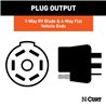 CURT | Dual-Output 7 & 4-Way Connector (Plugs into USCAR) - Audi / Buick / Cadillac / Chevrolet 2000-2023