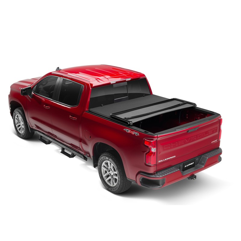 Lund | Genesis Elite Twill Tri-Fold Tonneau Cover - Silverado / Sierra 1500 2019-2024