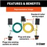 CURT | Custom Wiring, 4-Way Flat Output CURT Electrical & Wiring