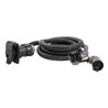 CURT | 7' Custom Wiring Extension Harness (Adds 7-Way RV Blade to Truck Bed, Packaged) - Chevrolet / Dodge / Ford 2000-2023