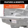 CURT | 7' Custom Wiring Extension Harness (Adds 7-Way RV Blade to Truck Bed, Packaged) - Chevrolet / Dodge / Ford 2000-2023