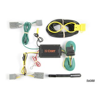 CURT | Custom Wiring Harness, 4-Way Flat Output - Mustang 2010-2021 CURT Electrical & Wiring