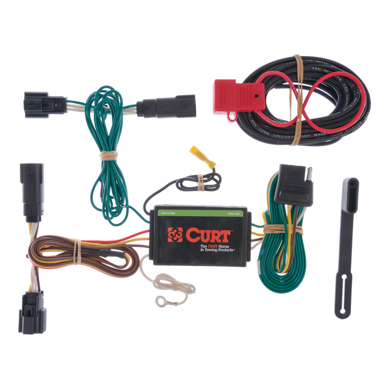 CURT | Custom Wiring Harness, 4-Way Flat Output - Edge 2.0T / 3.5L / 3.7L 2011-2014 CURT Electrical & Wiring