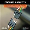 CURT | Custom Wiring Harness, 4-Way Flat Output - Focus 1.0T / 2.0L / 2.3T 2012-2018 CURT Electrical & Wiring