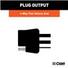 CURT | Custom Wiring Harness, 4-Way Flat Output - Focus 1.0T / 2.0L / 2.3T 2012-2018 CURT Electrical & Wiring