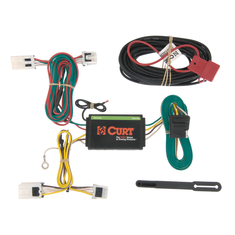 CURT | Custom Wiring Harness, 4-Way Flat Output CURT Electrical & Wiring