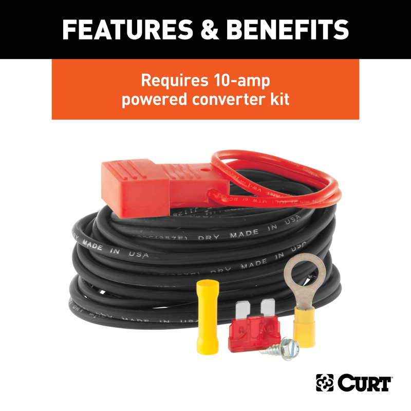 CURT | Powered 3-to-2-Wire Taillight Converter CURT Electrical & Wiring