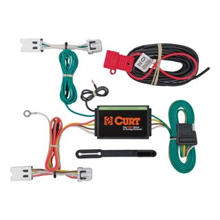 CURT | Custom Wiring Harness, 4-Way Flat Output - Sentra 1.6T / 1.8L / 2.0L 2013-2022