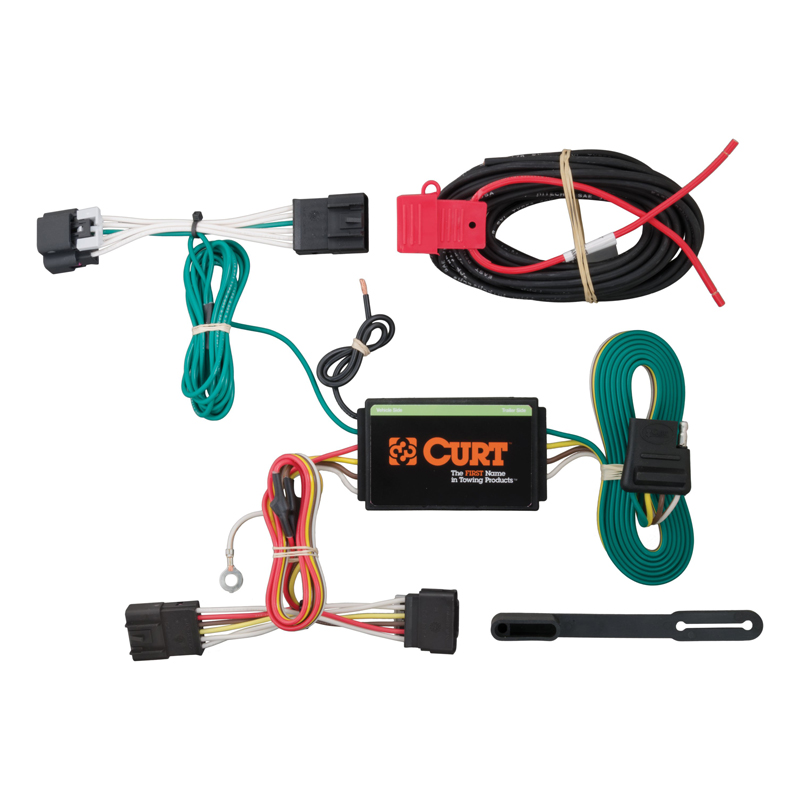 CURT | Custom Wiring Harness, 4-Way Flat Output - Encore 1.4T 2013-2016 CURT Electrical & Wiring