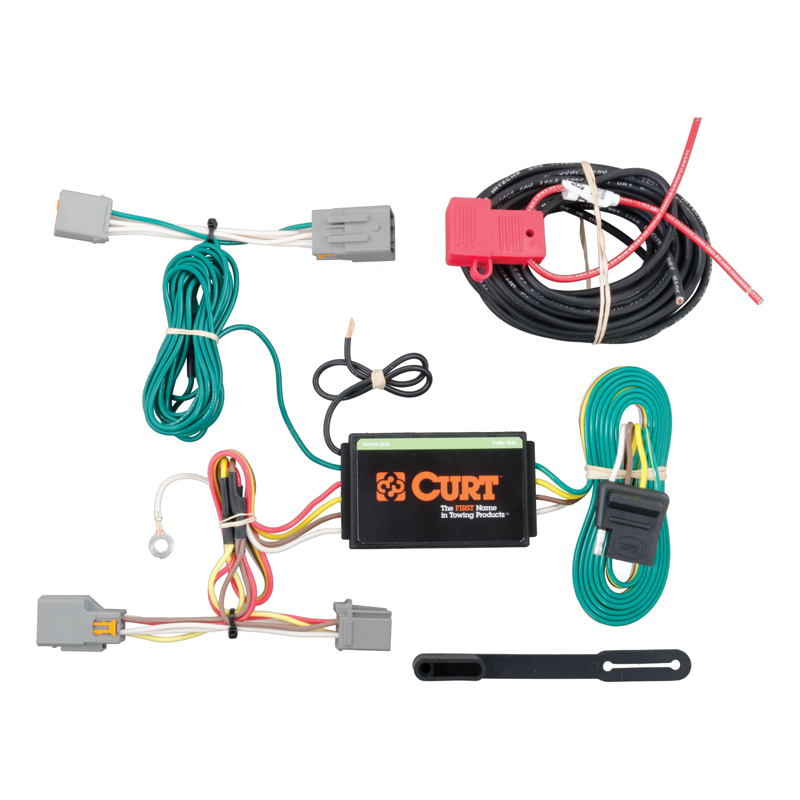 CURT | Custom Wiring Harness, 4-Way Flat Output CURT Electrical & Wiring
