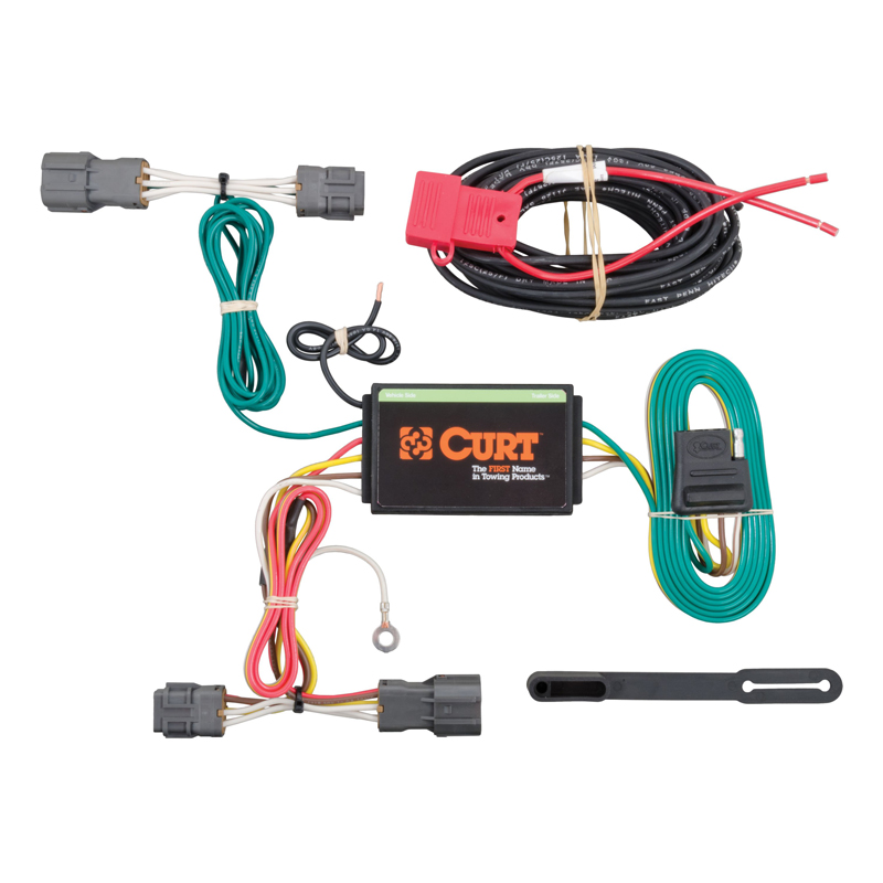 CURT | Custom Wiring Harness, 4-Way Flat Output - Rondo / Soul 2007-2019