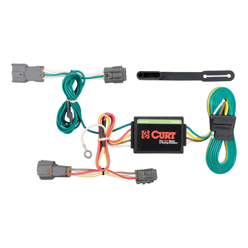 CURT | Custom Wiring Harness, 4-Way Flat Output - Rondo / Soul 2007-2018 CURT Electrical & Wiring