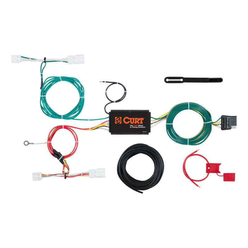 CURT | Custom Wiring Harness, 4-Way Flat Output - NX200t / NX300h 2.0T / 2.5L 2015-2021 CURT Electrical & Wiring