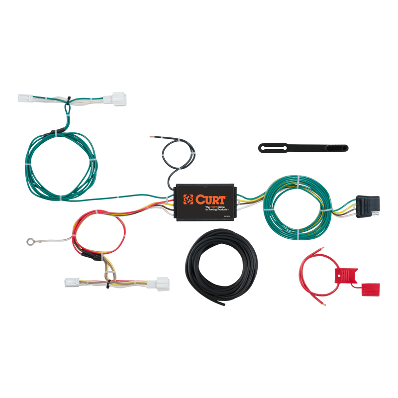 CURT | Custom Wiring Harness, 4-Way Flat Output - 6 / CX-3 / MX-5 Miata 2.5L / 2.0L 2016-2021