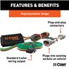 CURT | Custom Wiring Harness, 4-Way Flat Output - iM / Corolla / Corolla iM 1.8L / 2.0L 2016-2022