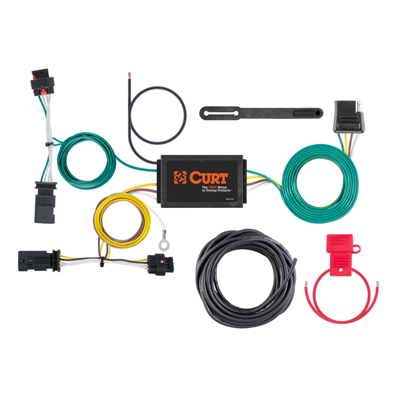 CURT | Custom Wiring Harness, 4-Way Flat Output - Compass 2.0L / 2.4L 2017-2021