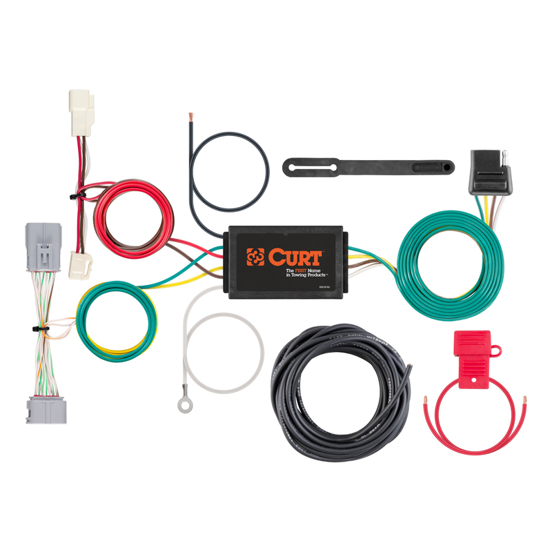 CURT | Custom Wiring Harness, 4-Way Flat Output - Prius Prime 1.8L 2017-2022 CURT Electrical & Wiring