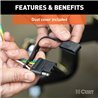 CURT | Custom Wiring Harness, 4-Way Flat Output - Sonata 1.6T / 2.0L / 2.4L 2018-2019 CURT Electrical & Wiring