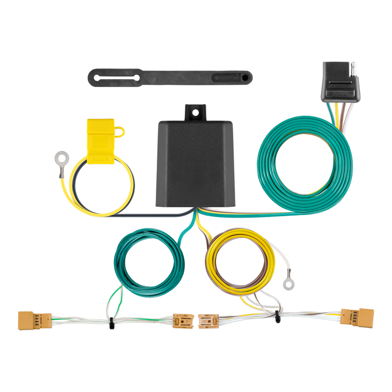 CURT | Custom Wiring Harness, 4-Way Flat Output - Q5 / SQ5 2.0T / 3.0L 2013-2017 CURT Electrical & Wiring