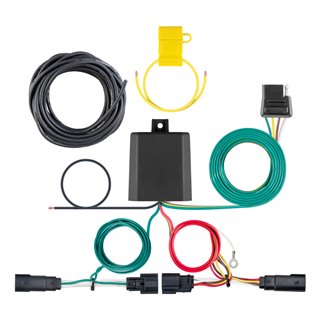 CURT | Custom Wiring Harness, 4-Way Flat Output - Cherokee 2.0T / 2.4L / 3.2L 2019-2022 CURT Electrical & Wiring