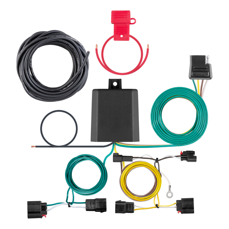 CURT | Custom Wiring Harness, 4-Way Flat Output - Grand Cherokee 2014-2022