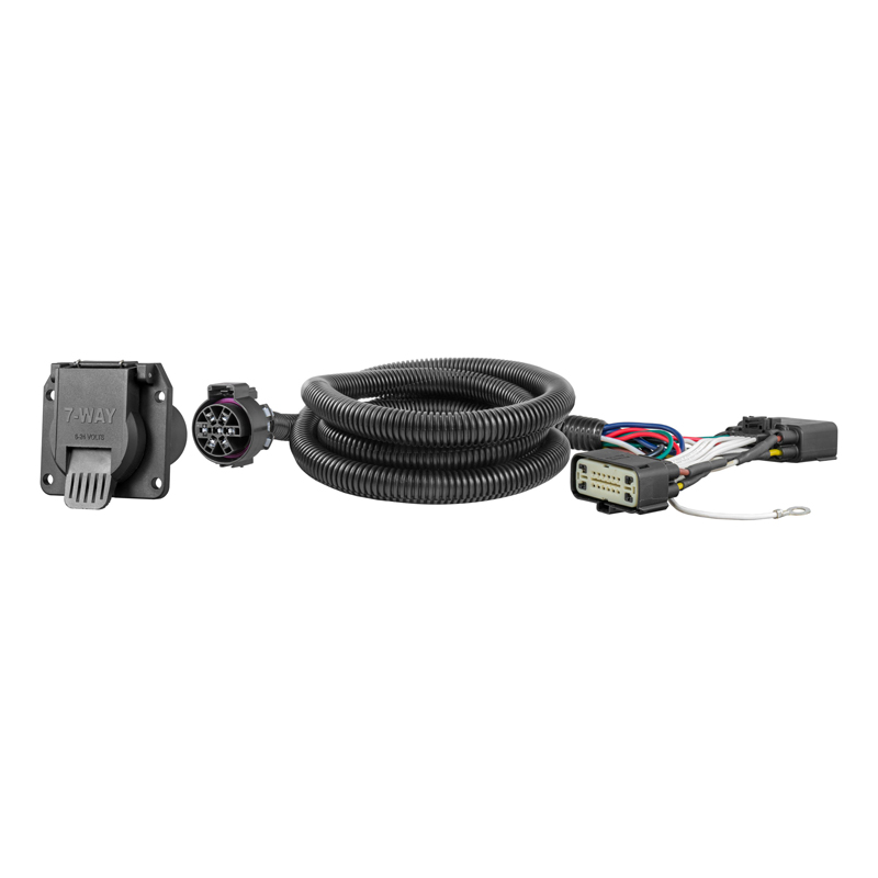 CURT | Custom Wiring Harness, 7-Way RV Blade Output - Ranger 2019-2022