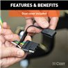 CURT | Custom Wiring Harness, 4-Way Flat Output - Escape 1.5T / 2.0T / 2.5L 2019