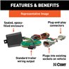 CURT | Custom Wiring Harness, 4-Way Flat Output - Edge SE / SEL 2.0T / 2.7T 2019-2022 CURT Electrical & Wiring