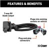 CURT | Custom Wiring Harness, 7-Way RV Blade Output - F-250 / F-350 2020-2022