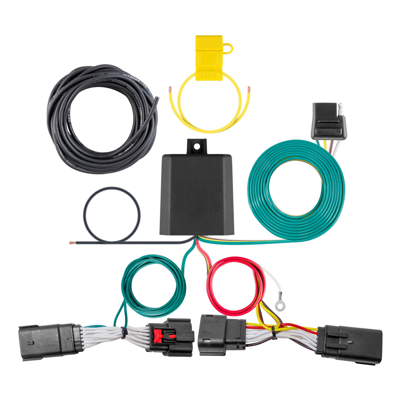 CURT | Custom Wiring Harness, 4-Way Flat Output - Nautilus 2.0T / 2.7T 2019-2023 CURT Electrical & Wiring