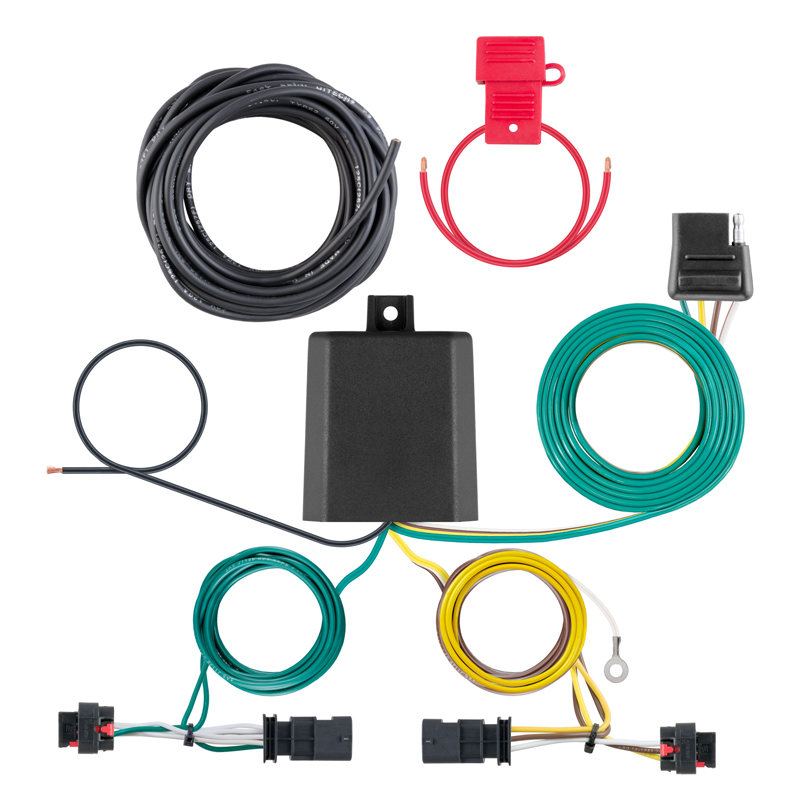 CURT | Custom Wiring Harness, 4-Way Flat Output - Compass 2.4L 2022