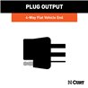 CURT | Custom Wiring Harness, 4-Way Flat Output - Corolla Cross 2.0L 2022