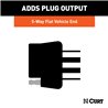 CURT | Replacement OE 5-Way Flat Socket (T's into USCAR) - Audi / Buick / Cadillac / Chevrolet 2000-2023