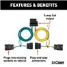 CURT | Custom Wiring Harness, 5-Way Flat Output - Equinox / Terrain 2010-2017