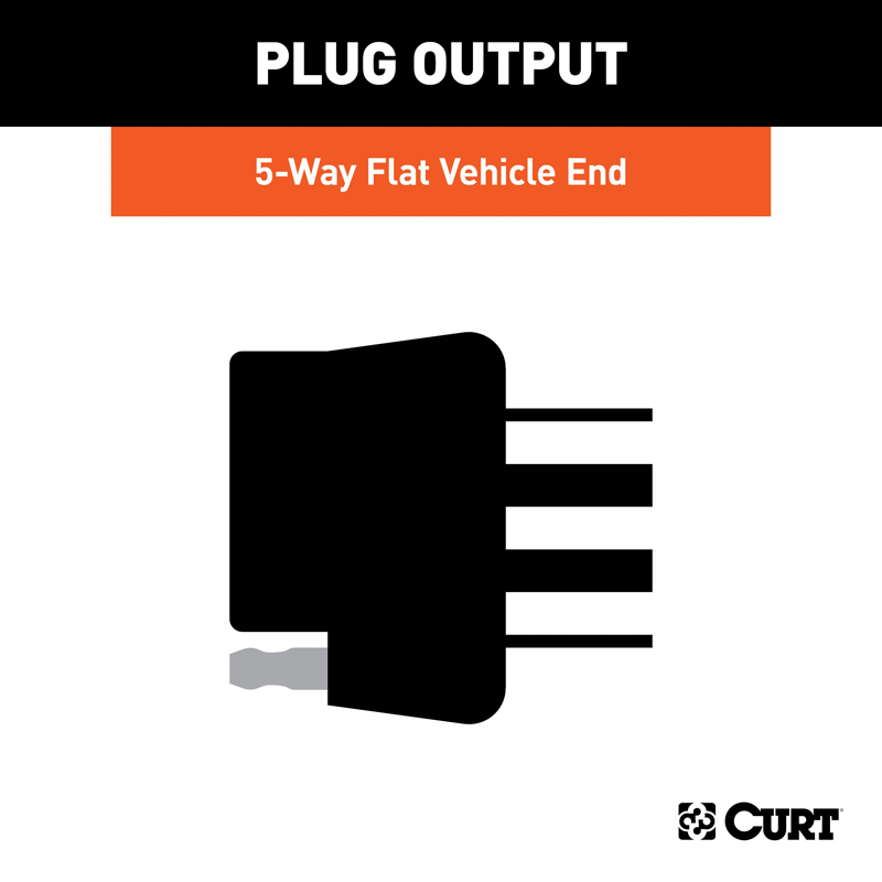 CURT | Custom Wiring Harness, 5-Way Flat Output - Equinox / Terrain 2010-2017