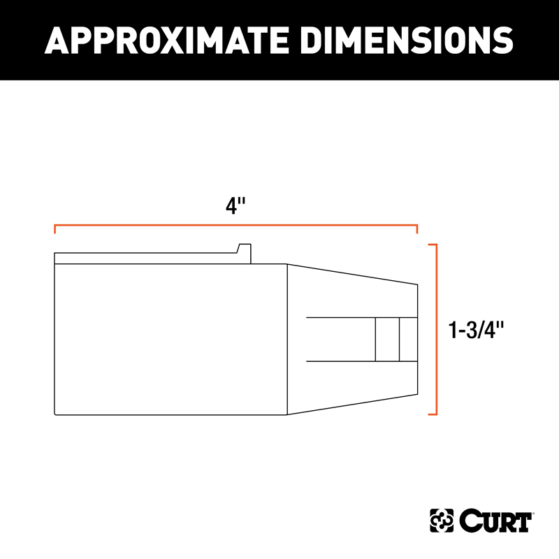 CURT | LED Electrical Adapter (7-Way RV Blade Vehicle to 6-Way Round Trailer) CURT Electrical & Wiring