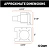 CURT | Dual-Output 7 & 4-Way Connector with Backup Alarm (Plugs into USCAR) - Audi / Buick / Cadillac / Chevrolet 2000-2023