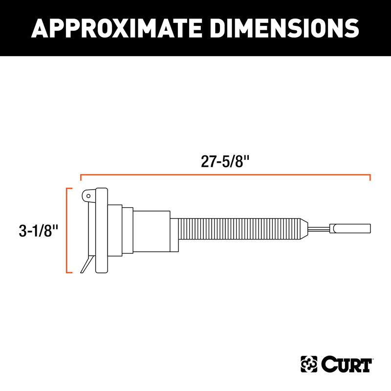 CURT | 4-Way Flat Electrical Adapter with Brake Controller Wiring CURT Electrical & Wiring