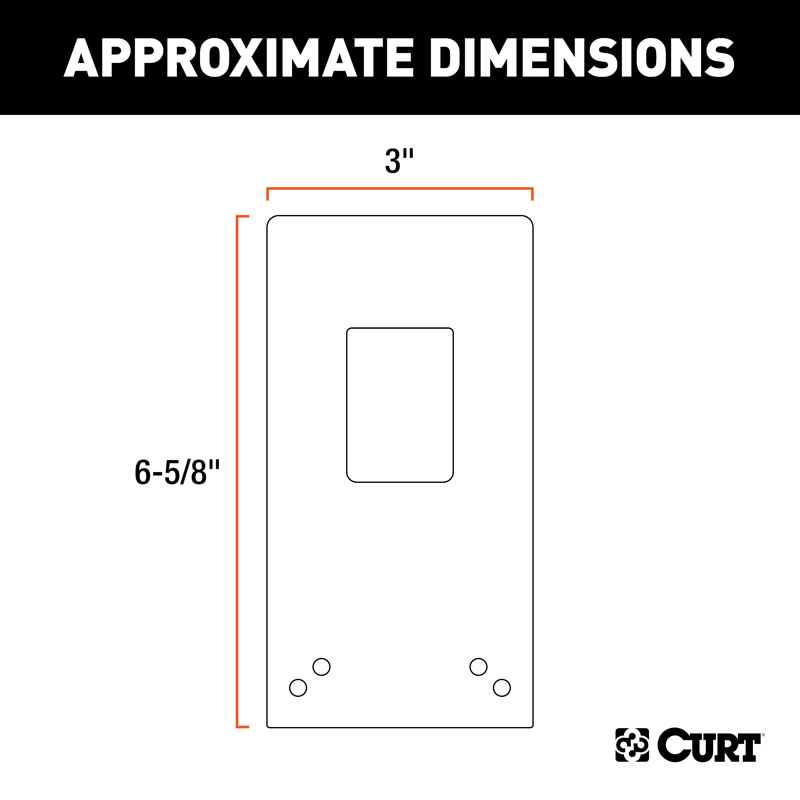 CURT | Connector Bracket Mounts for 7-Way Brackets (12-Pack) CURT Electrical & Wiring