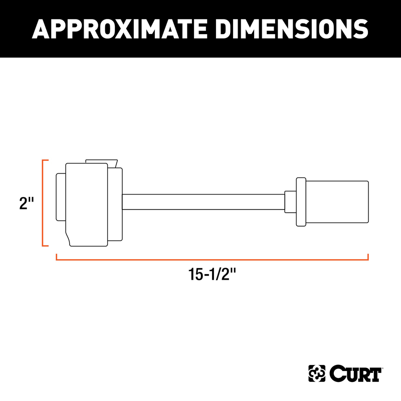 CURT | 8-Prong Factory Harness Adapter (Rectangular 8-Prong to USCAR Socket) - Chrysler / Dodge / Jeep / Mitsubishi 2000-2010