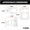 CURT | 7-Way RV Blade Connector Plug & Socket with Hardware (Packaged) CURT Electrical & Wiring