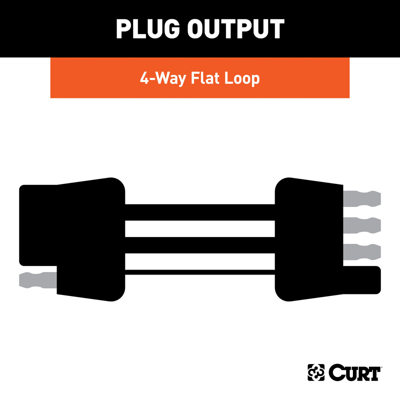 CURT | Custom Towed-Vehicle RV Wiring Harness - Wrangler (JK) Unlimited 3.6L / 3.8L 2007-2018