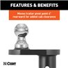 CURT | Double Lock 2-5/16" Offset Gooseneck Ball (4" Rearward Offset)